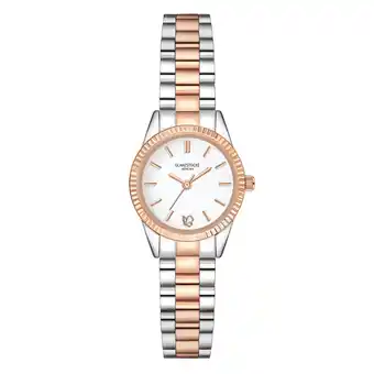 Douglas Glanzstücke München Armbandhorloge van roestvrij staal in zilver/roségoud aanbieding
