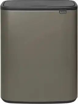 Coolblue Brabantia Bo Touch Bin 2 x 30 Liter Platinum aanbieding
