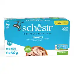 Zooplus Voordeelverpakking 24x50g Schesir Complete Nutrition in gelei tonijn nat kattenvoer aanbieding