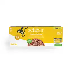 Zooplus Voordeelverpakking Schesir Complete Nutrition Filet in gelei 24 x 85 g - Thunfisch mit Surimi aanbieding