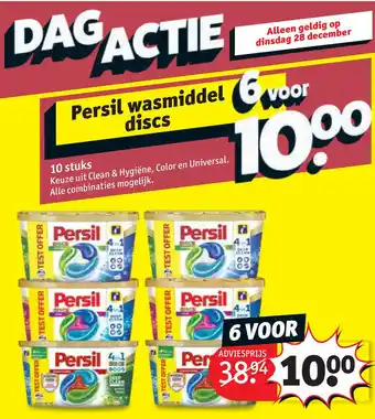 Kruidvat Persil wasmiddel discs aanbieding