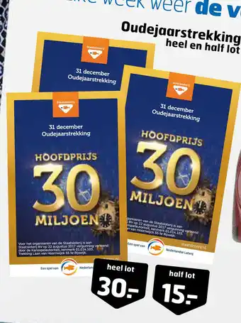 Trekpleister Oudejaarslot aanbieding