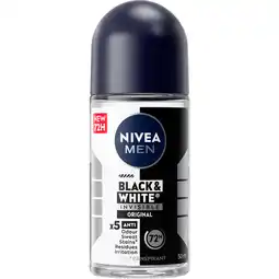 Dirk Nivea Deoroller black & white aanbieding