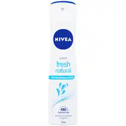 Dirk Nivea Deospray fresh natural aanbieding