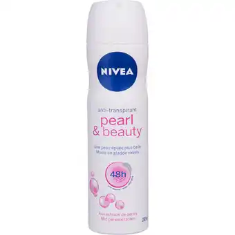 Dirk Nivea Deospray pearl & beauty aanbieding