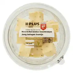 PLUS PLUS N-Holl Kaasblokjes J-Beleg Kom aanbieding