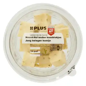 PLUS PLUS N-Holl Kaasblokjes J-Beleg Kom aanbieding