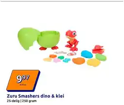 Action Zuru Smashers dino & klei aanbieding