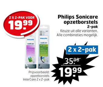 Trekpleister Philips Sonicare opzetborstels aanbieding