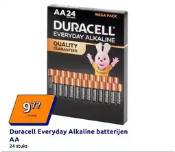 Action Duracell Everyday Alkaline batterijen AA aanbieding