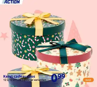 Action Kerst cadeaudoos aanbieding