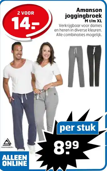 Trekpleister Amanson joggingbroek aanbieding