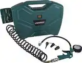 Praxis VONROC Draagbare compressor 1100W - 8 bar | Olievrij – Incl. 11 accessoires aanbieding