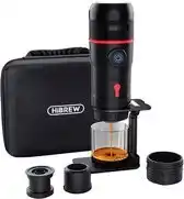 Bol.com HiBREW H4-premium 3-in-1 draagbaar koffiezetapparaat met 15 bar druk adapter en koffer 80W aanbieding