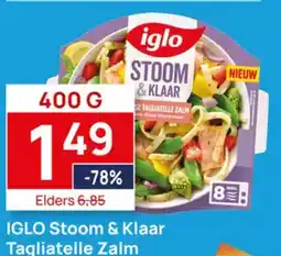 Butlon IGLO Stoom & Klaar Tagliatelle Zalm aanbieding