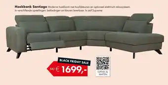 Woonsquare Hoekbank Santiago aanbieding