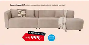 Woonsquare Loungebank Cliff aanbieding