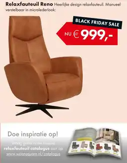 Woonsquare Relaxfauteuil Reno aanbieding