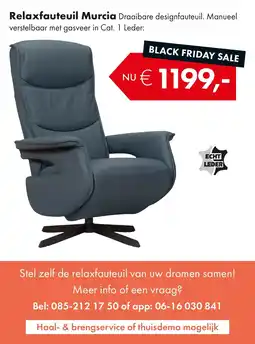 Woonsquare Relaxfauteuil Murcia aanbieding