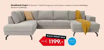 Woonsquare Hoekbank Capri aanbieding