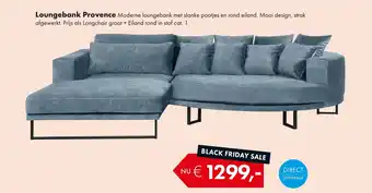 Woonsquare Loungebank Provence aanbieding