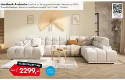 Woonsquare Hoekbank Avalanche aanbieding