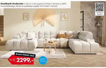 Woonsquare Hoekbank Avalanche aanbieding