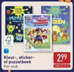 ALDI Kleur, sticker of puzzelboek aanbieding