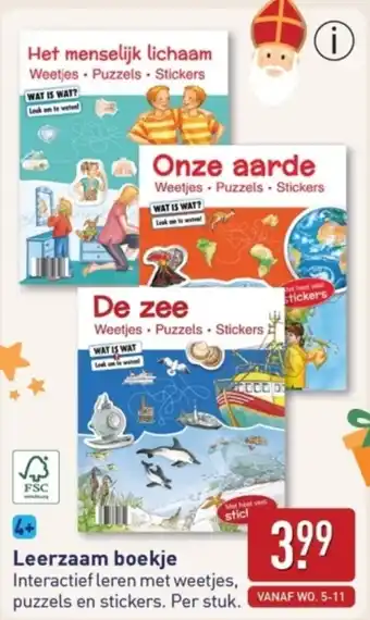 ALDI Leerzaam boekje aanbieding