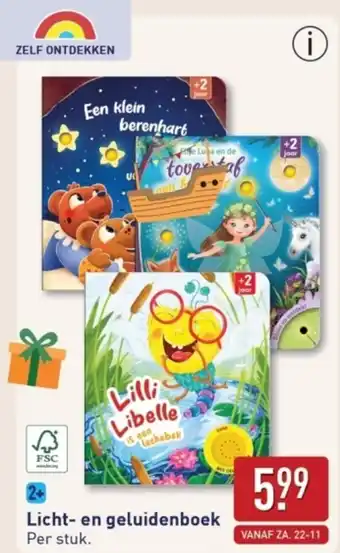 ALDI Licht en geluidenboek aanbieding