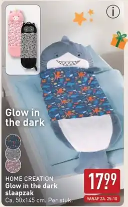 ALDI Home creation Glow in the dark slaapzak aanbieding