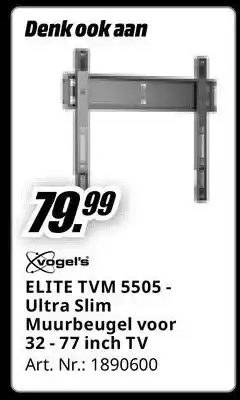 MediaMarkt ELITE TVM 5505- Ultra Slim Muurbeugel voor aanbieding