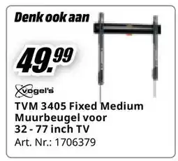 MediaMarkt TVM 3405 Fixed Medium Muurbeugel voor 32-77 inch TV aanbieding