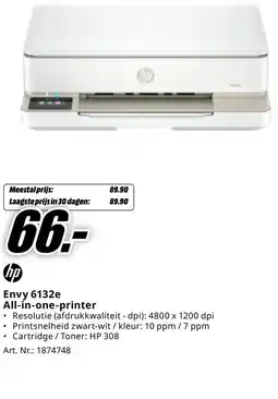 MediaMarkt Envy 6132e All-in-one-printer aanbieding