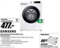 MediaMarkt WW90DG6U25LEU3 6000-serie Wasmachine aanbieding