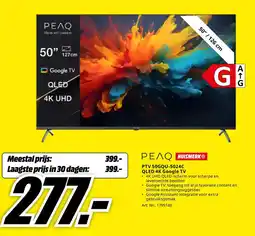 MediaMarkt PTV 50GQU-5024C QLED 4K Google TV aanbieding
