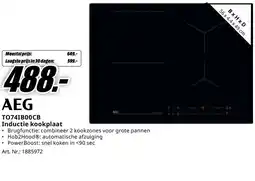 MediaMarkt TO74IB00CB Inductie kookplaat aanbieding