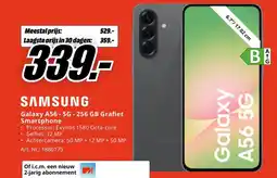 MediaMarkt Galaxy A56-5G-256 GB Grafiet Smartphone aanbieding