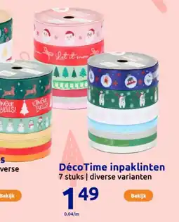 Action DécoTime inpaklinten aanbieding