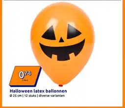 Action Halloween latex ballonnen aanbieding