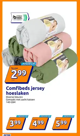 Action Comfibeds jersey hoeslaken aanbieding