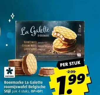 Boni Boermarke La Galette Roomijswafel Belgische Stijl aanbieding