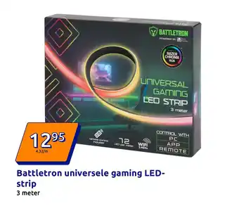 Action Battletron universele gaming LED strip aanbieding