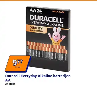 Action Duracell Everyday Alkaline batterijen AA aanbieding