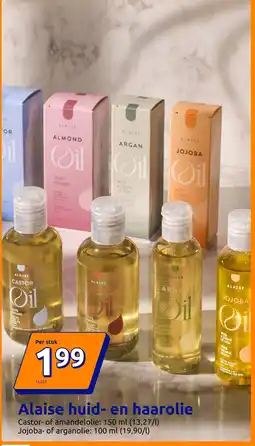 Action Alaise huid en haarolie aanbieding
