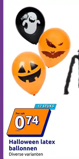 Action Halloween latex ballonnen aanbieding