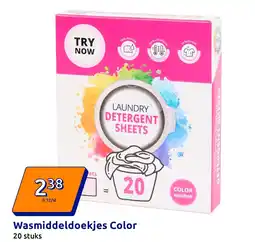 Action Wasmiddeldoekjes Color aanbieding