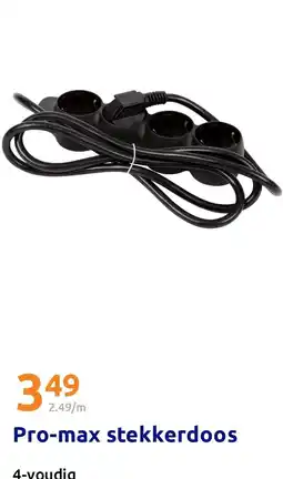 Action Pro-max stekkerdoos aanbieding