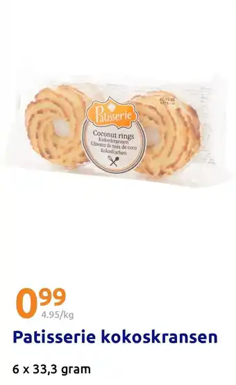 Action Patisserie kokoskransen aanbieding