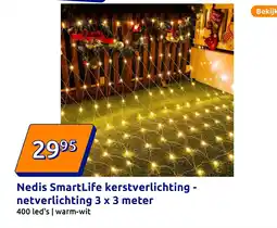 Action Nedis SmartLife kerstverlichting - netverlichting 3 x 3 meter aanbieding